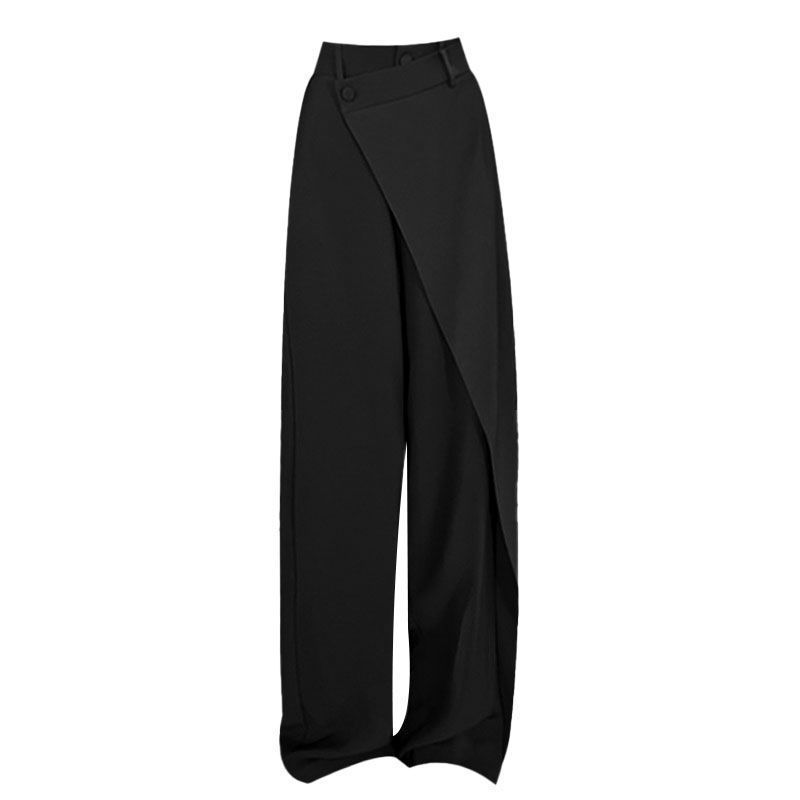 Irregular Wide-leg Pants Ins Fashion Loose Trousers Women's Clothing