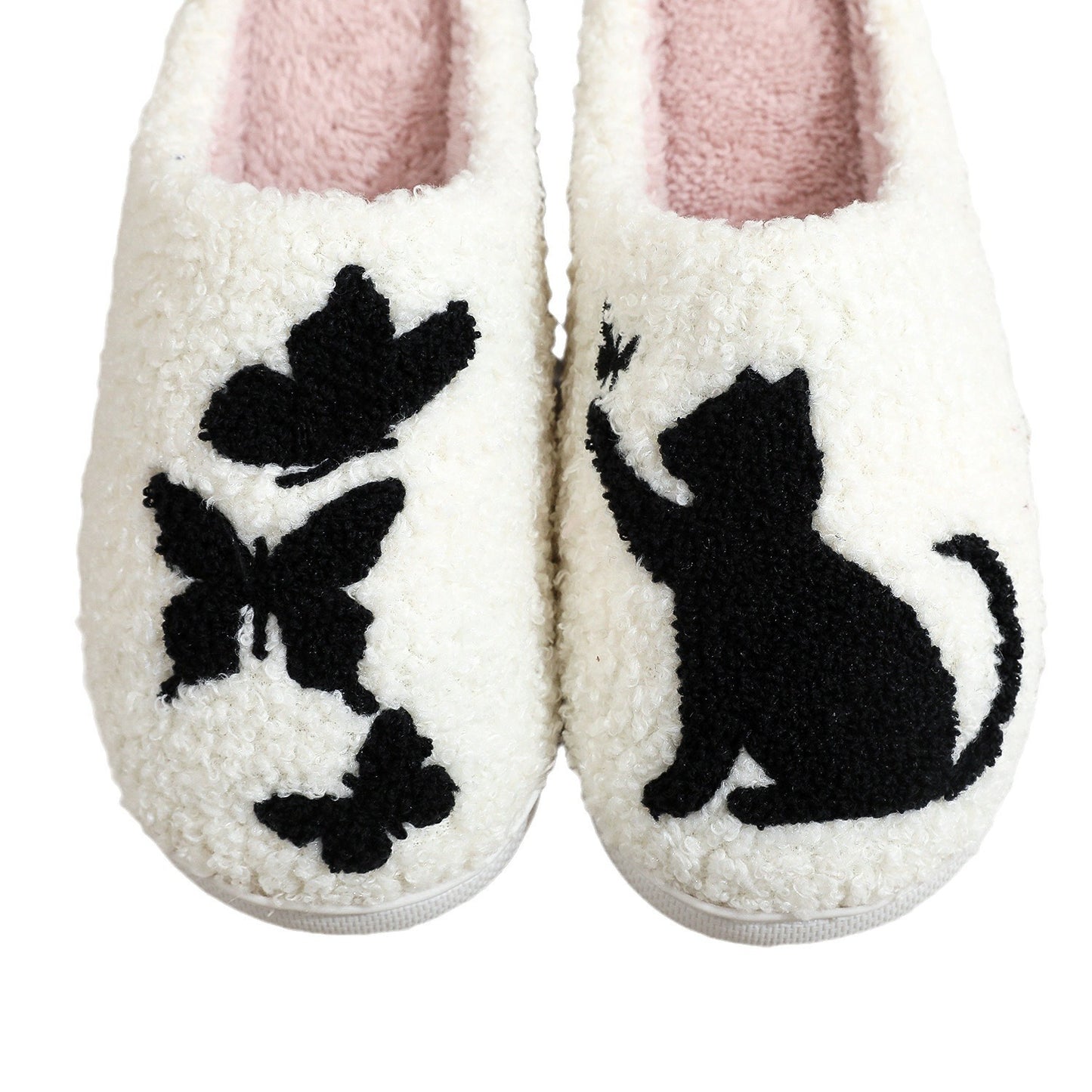 Embroidery Cotton Slippers Home Winter Comfortable Woolen Slipper